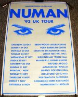 GARY NUMAN ABSOLUTELY STUNNING AND RARE 1993 U.K. PROMO CONCERTS TOUR POSTER