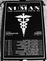 GARY NUMAN STUNNING AND RARE 'SACRIFICE' CONCERTS TOUR POSTER OF THE U.K. 1994