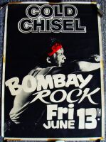 COLD CHISEL RARE CONCERT POSTER FRIDAY 13th JUNE 1980 FROM BOMBAY ROCK AUSTRALIA