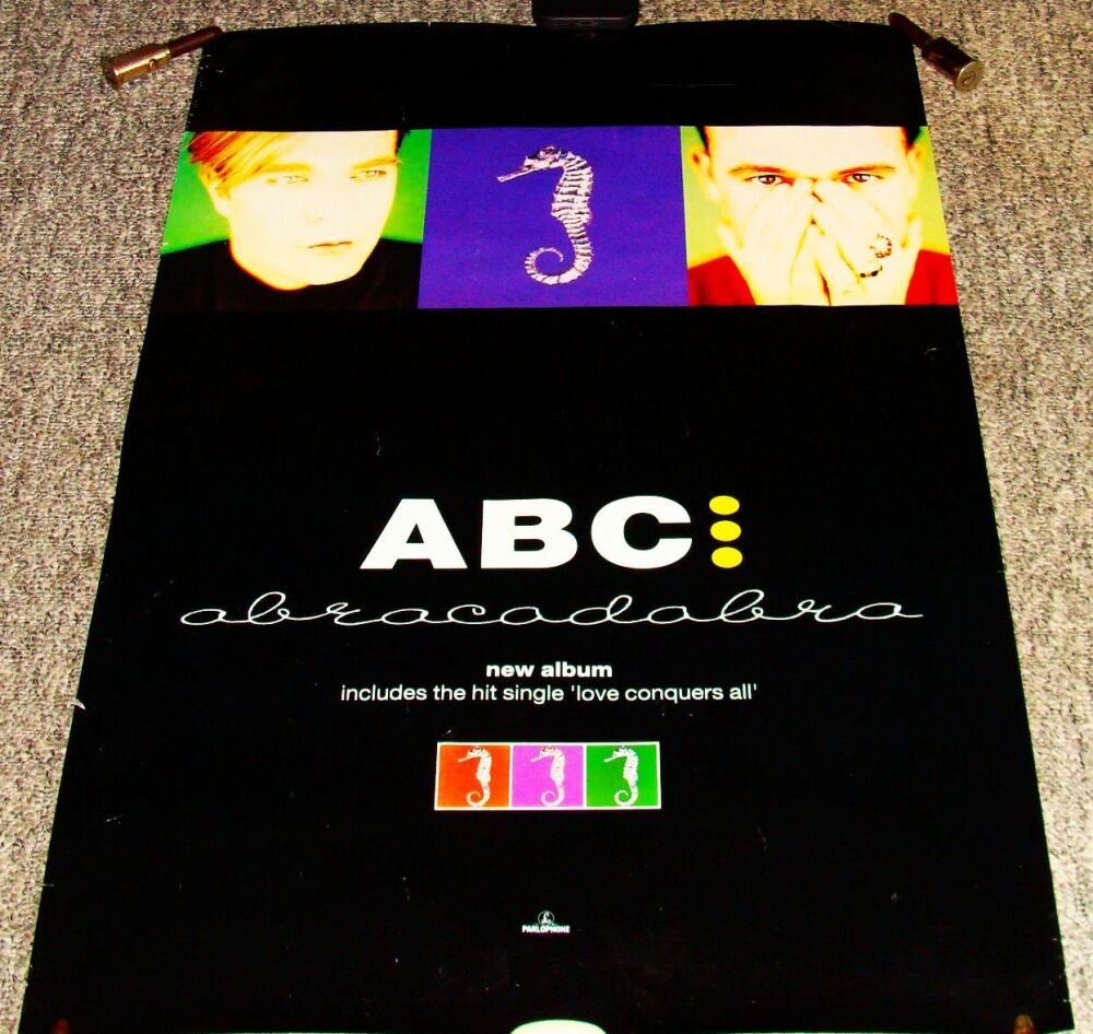 ABC SUPERB AND RARE U.K. RECORD COMPANY PROMO POSTER 'ABRACADABRA' ALBUM 19