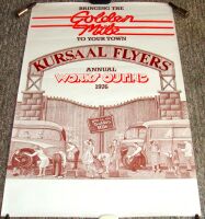 KURSALL FLYERS RARE U.K. RECORD COMPANY PROMO POSTER 'GOLDEN MILE' ALBUM 1976