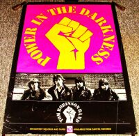 TOM ROBINSON BAND U.S. PROMO POSTER FOR 'POWER IN THE DARKNESS' DEBUT ALBUM 1978