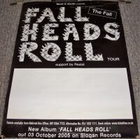 THE FALL STUNNING RARE TOUR BLANK POSTER FOR 'FALL HEADS ROLL' U.K. TOUR IN 2005
