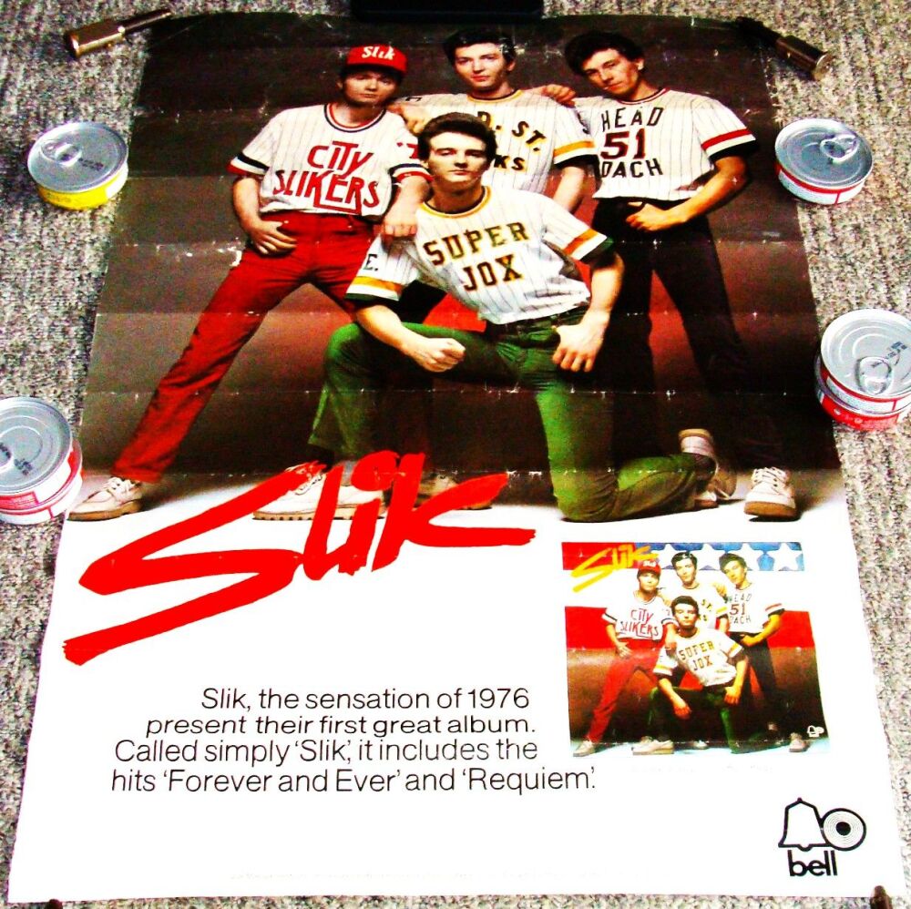 MIDGE URE SLIK REALLY FABULOUS U.K. RECORD COMPANY PROMO POSTER DEBUT ALBUM