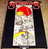 STRAWBS STUNNING U.S. RECORD COMPANY PROMO POSTER 'GRAVE NEW WORLD' ALBUM 1972