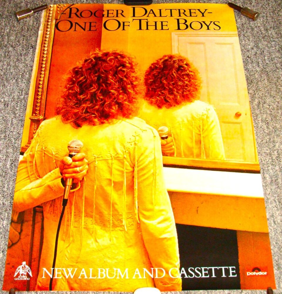 THE WHO ROGER DALTREY RARE UK REC COM PROMO POSTER 'ONE OF THE BOYS' ALBUM 