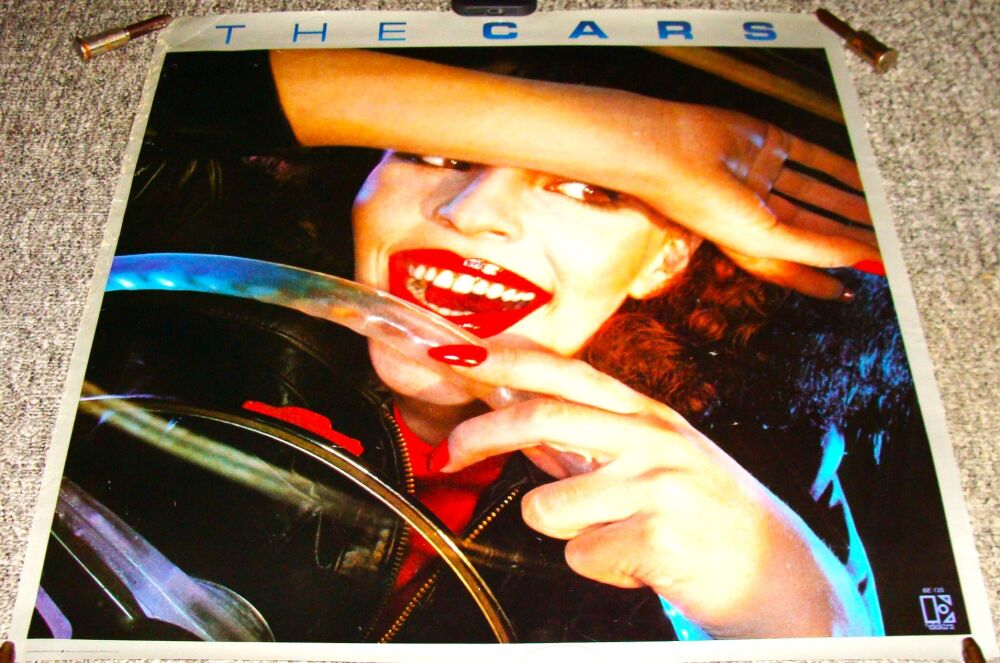 THE CARS STUNNING AND RARE U.S. RECORD COMPANY PROMO POSTER FOR DEBUT ALBUM