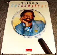 THE BEATLES RINGO STARR GERMAN PROMO POSTER FOR 'RINGO'S ROTOGRAVURE' ALBUM 1976