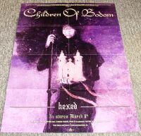CHILDREN OF BODOM STUNNING U.K. RECORD COMPANY PROMO POSTER 'HEXED' ALBUM 2019