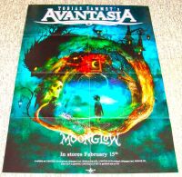 TOBIAS SAMMET AVANTASIA U.K. RECORD COMPANY PROMO POSTER 'MOONGLOW' ALBUM 2019
