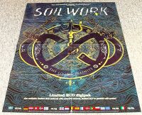 SOILWORK U.K. RECORD COMPANY PROMO POSTER FOR 'THE LIVING INFINITE' ALBUM 2013