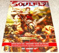 SOULFLY STUNNING U.K. RECORD COMPANY PROMO POSTER FOR THE 'ARCHANGEL' ALBUM 2015