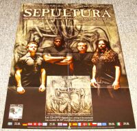 SEPULTURA UK REC COM PROMO POSTER 'THE MEDIATOR BETWEEN HEAD & HANDS' ALBUM 2013
