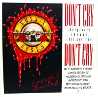 GUNS N' ROSES U.K. RECORD COMPANY PROMO COUNTER STANDEE 'DON'T CRY' SINGLE 1991