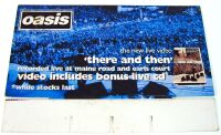 OASIS UK REC COM PROMO COUNTER STANDEE SHOP DISPLAY 'THERE AND THEN' VIDEO 1996
