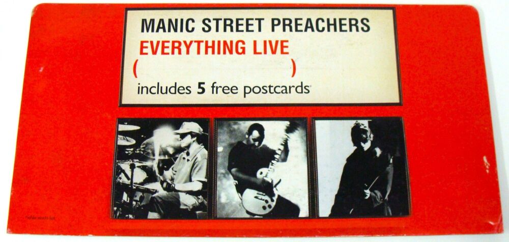 MANIC STREET PREACHERS U.K. PROMO FLAT BOARD SHOP DISPLAY 'EVERYTHING LIVE'