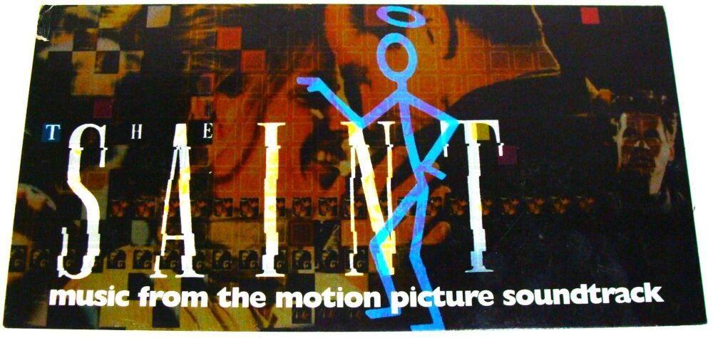 VAL KILMER THE SAINT U.K. PROMO FLAT BOARD SHOP DISPLAY 'SOUNDTRACK' ALBUM 