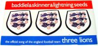 BADDIEL & SKINNER LIGHTNING SEEDS U.K. PROMO SHOP DISPLAY '3 LIONS' SINGLE 1996