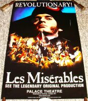 LES MISERABLES STUNNING RARE POSTER FOR THE ORIGINAL PALACE THEATRE LONDON 1985