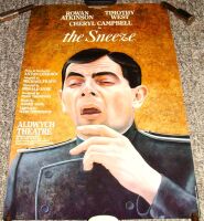 THE SNEEZE ROWAN ATKINSON TIMOTHY WEST SUPERB POSTER ALDWYCH THEATRE LONDON 1988