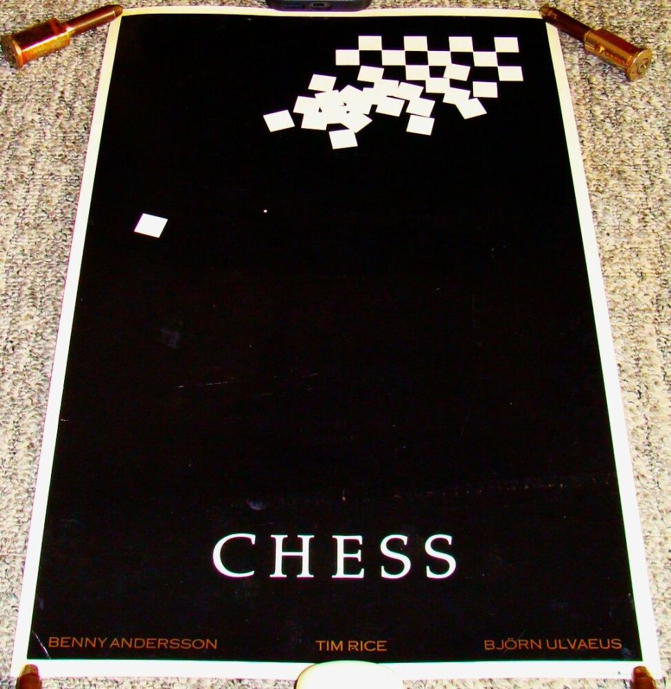 CHESS ABBA REALLY STUNNING AND RARE POSTER FOR THE PRICE EDWARD THEATRE IN 