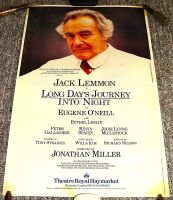 LONG DAYS JOURNEY INTO NIGHT JACK LEMMON POSTER FOR THEATRE ROYAL HAYMARKET 1986