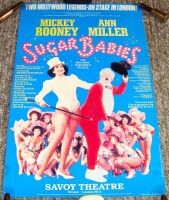 SUGAR BABIES MICKEY ROONEY ANN MILLER SUPERB POSTER SAVOY THEATRE LONDON IN 1988