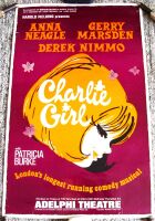 CHARLIE GIRL ANNA NEAGLE GERRY MARSDEN RARE POSTER ADELPHI THEATRE LONDON 1968