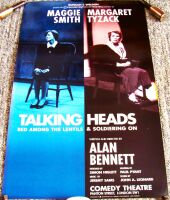 TALKING HEADS MARGARET TYZACK MAGGIE SMITH POSTER FOR COMEDY THEATRE LONDON 1996