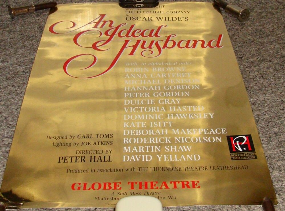 New ProductAN IDEAL HUSBAND MARTIN SHAW DENISON GRAY POSTER FOR GLOBE THEAT