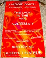 LADY IN THE VAN MAGGIE SMITH STUNNING RARE POSTER QUEEN'S THEATRE LONDON 2000