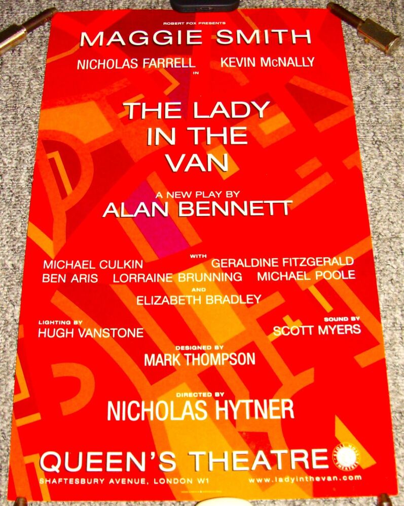 LADY IN THE VAN MAGGIE SMITH STUNNING RARE POSTER QUEEN'S THEATRE LONDON 20