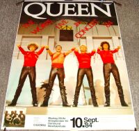 QUEEN STUNNING RARE CONCERT POSTER MONDAY 10th SEPTEMBER 1984 DORTMUND GERMANY