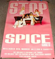 SPICE GIRLS STUNNING LARGE U.K. RECORD COMPANY PROMO POSTER 'STOP' SINGLE 1997