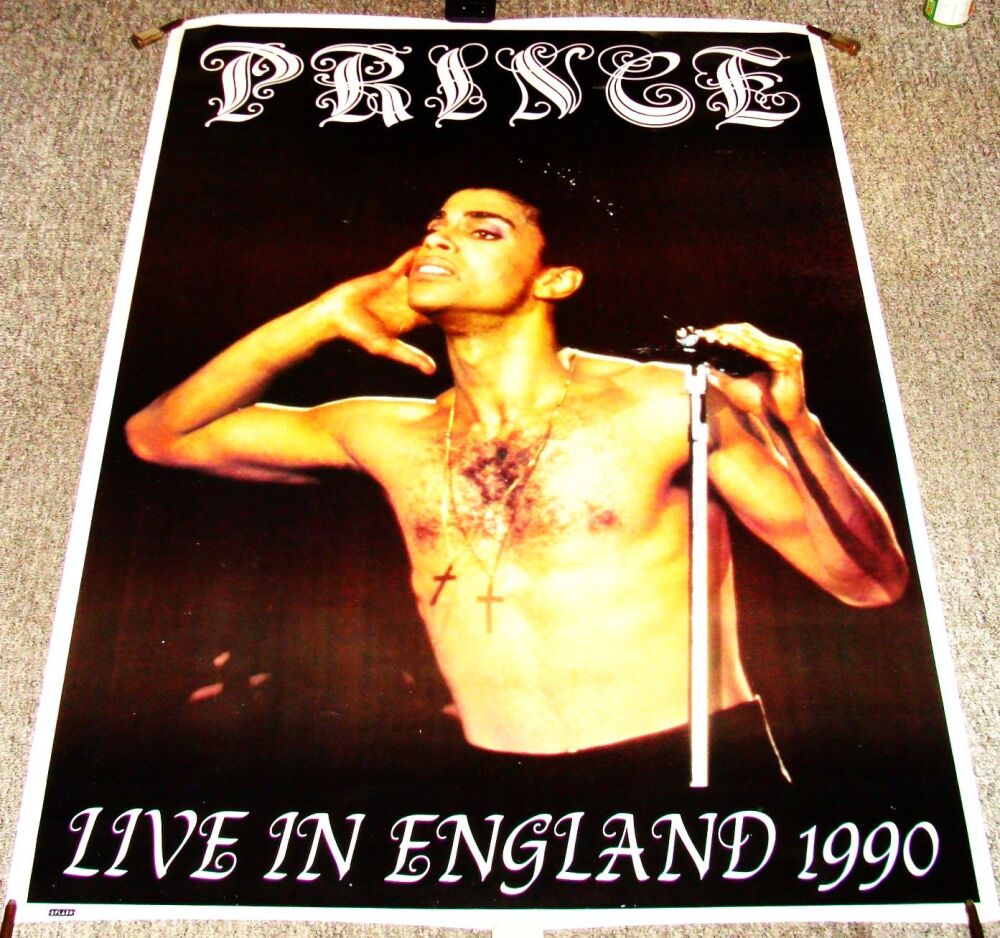 PRINCE ABSOLUTELY STUNNING RARE 'LIVE IN ENGLAND 1990’ SPLASH PERSONALITY P