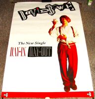 DAVID BOWIE RARE U.K. RECORD COMPANY PROMO POSTER 'DAY-IN DAY-OUT' SINGLE 1987