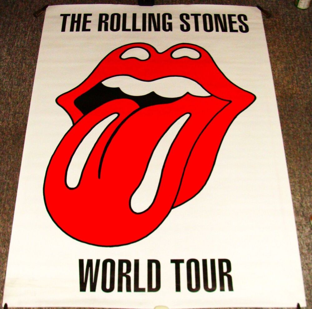 THE ROLLING STONES REALLY GORGEOUS WORLD TOUR POSTER FOR 'VOODOO LOUNGE' IN