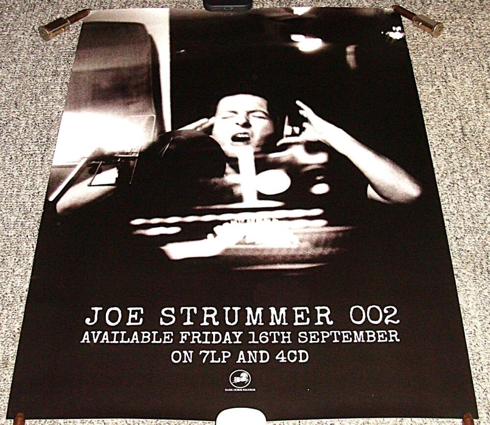 THE CLASH JOE STRUMMER U.K. RECORD COMPANY PROMO POSTER COMPILATION ALBUM '