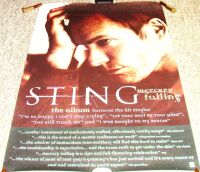 THE POLICE STING U.K. RECORD COMPANY PROMO POSTER 'MERCURY FALLING' ALBUM 1996