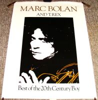 MARC BOLAN AND T-REX UK REC COM POSTER 'BEST OF THE 20th CENTURY BOY' ALBUM 1985