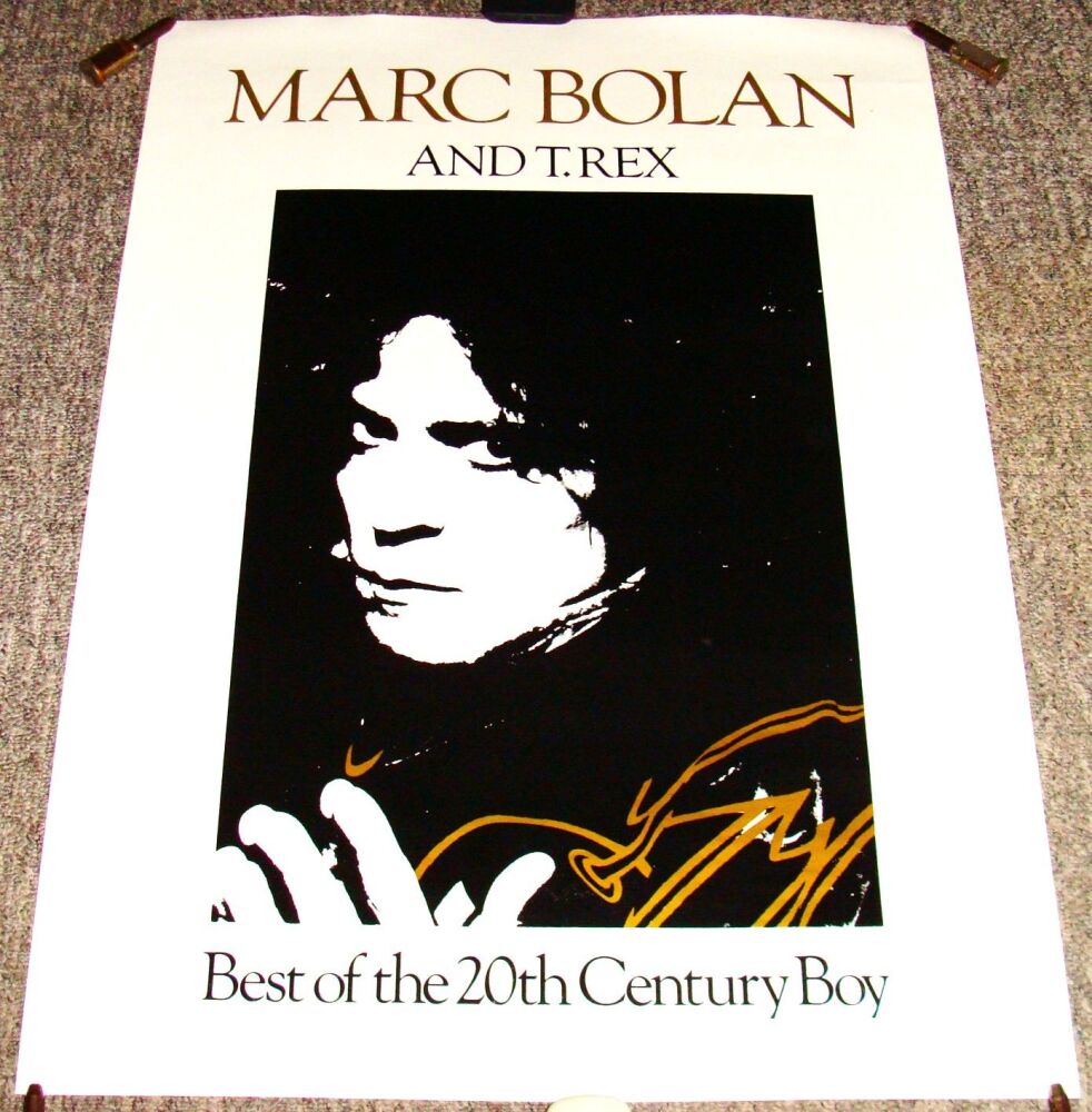 MARC BOLAN AND T-REX UK REC COM POSTER 'BEST OF THE 20th CENTURY BOY' ALBUM