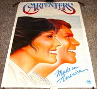 THE CARPENTERS U.S. RECORD COMPANY PROMO POSTER FOR 'MADE IN AMERICA' ALBUM 1981