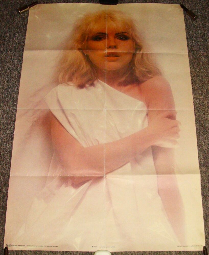 BLONDIE DEBBIE HARRY REALLY GORGEOUS AND RARE U.K. PACE PERSONALITY POSTER 