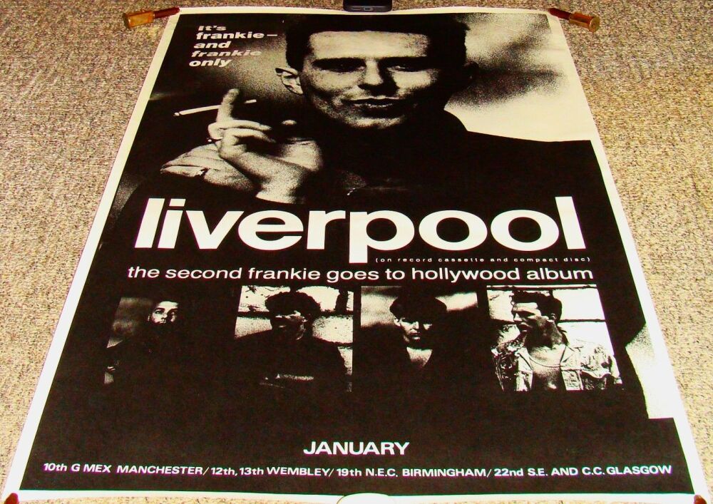 F.G.T.H. RARE U.K. RECORD COMPANY PROMO & CONCERTS POSTER 'LIVERPOOL' ALBUM