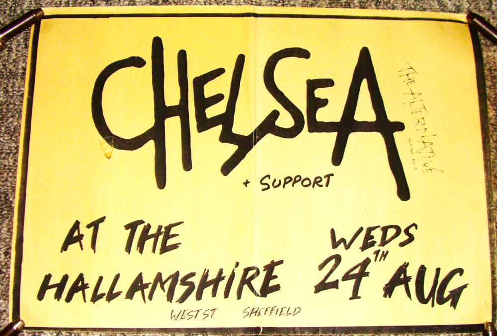CHELSEA RARE CONCERT POSTER FOR WEDNESDAY 24th AUGUST 1994 HALLAMSHIRE SHEF