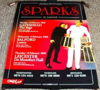 SPARKS ABSOLUTELY STUNNING & RARE POSTER FOR UK CONCERT TOUR DATES FEBRUARY 2006