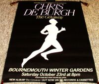 CHRIS DE BURGH RARE CONCERT POSTER SAT 23rd OCT 1982 BOURNEMOUTH WINTER GARDENS