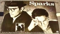 SPARKS RARE UK AUTOGRAPHED PROMO POSTER 'MUSIC THAT YOU CAN DANCE TO' ALBUM 1986