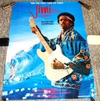 JIMI HENDRIX STUNNING RARE U.K. PROMO POSTER 'JIMI PLAYS BERKELEY' VIDEO IN 1984