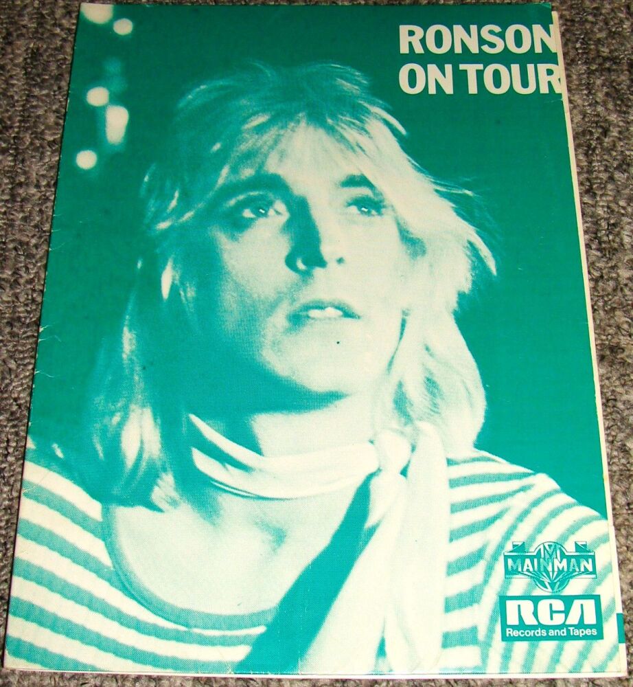 MICK RONSON STUNNING RARE UK RECORD COMPANY PROMO PRESS KIT 'RONSON ON TOUR